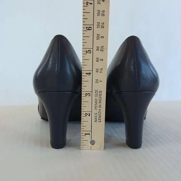 Easy Street Zaylee Faux Leather Criss Cross Strappy Slip On Heels 10M Blue - Picture 12 of 16